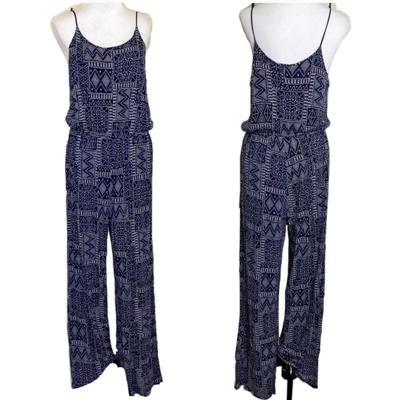 h and m blue jumpsuit